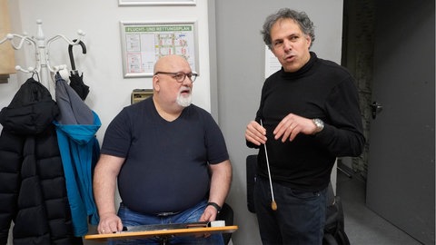 Ali N. Askin (links) und Generalmusikdirektor Daniel Inbal bei der Probe