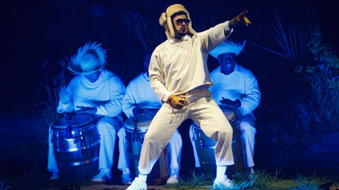 Bad Bunny bei einem Konzert in Puerto Rico, 2025