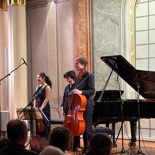 Tianwa Yang (Violine), Magdalene Ho (Klavier) und Lionel Martin (Violoncello)