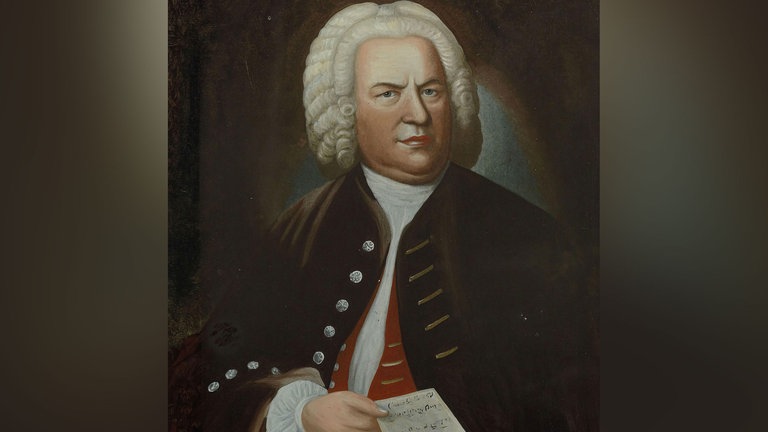 Porträt von Johann Sebastian Bach - Maler: Elias Gottlob Haussmann (Mitte 18. Jahrhundert)