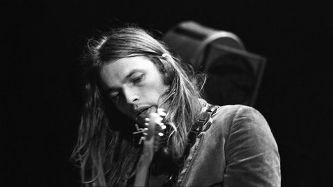 David Gilmour bei einem Konzert 1970: Der Gitarrist und Songwriter von Pink Floyd wird 80