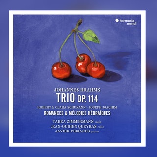 Album-Cover: Tabea Zimmermann mit Romanzen aus der Welt von Robert und Clara Schumann