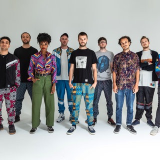 Die multi-ethnische britische Bigband Nubiyan Twist 