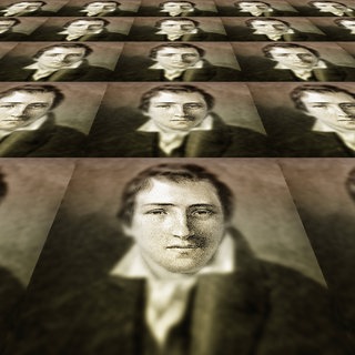 Historischer Druck, 1831, digital bearbeitet, Porträt von Christian Johann Heinrich Heine, 1797 - 1856, ein deutscher Dichter, Schriftsteller und Journalist, aus dem Bildatlas zur Geschichte der Deutschen Nationalliteratur, von Gustav Könnecke, 1887.