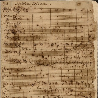 Johann Sebastian Bach, Messe in h-Moll BWV 232, erste Seite des Credo