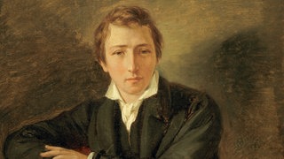 Heinrich Heine, Porträt  Gemälde Oppenheim