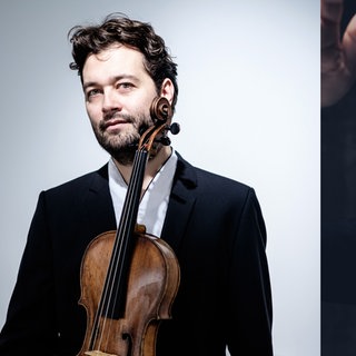 (li.) Lawrence Power (Viola); (re.) Simon Crawford-Phillips (Klavier)