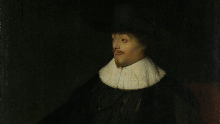 Portrait of Constantijn Huygens, Jan Lievens, c. 1628 - c. 1629.