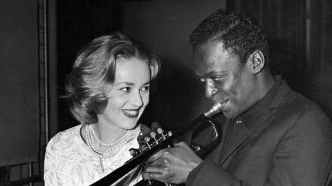 SW-Foto Miles Davis und Jeanne Moreau