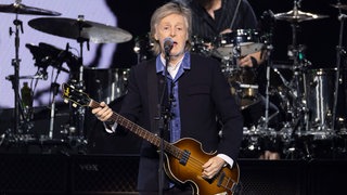 Paul McCartney performt beim Co-Op Live Manchester.
