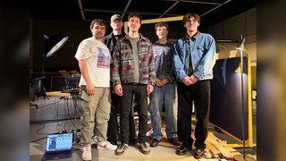 Jazzband Calima in den Bauer Studios
