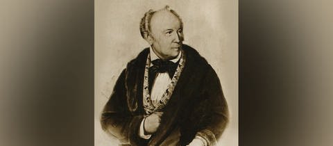 Portrait des Klarinettisten Heinrich Joseph Baermann (1784-1847). 