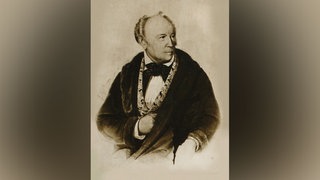 Portrait des Klarinettisten Heinrich Joseph Baermann (1784-1847). 