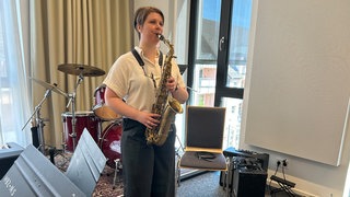 Die Mainzer Jazzsaxophonistin Kerstin Haberecht