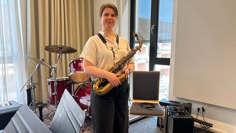 Die Mainzer Jazzsaxophonistin Kerstin Haberecht