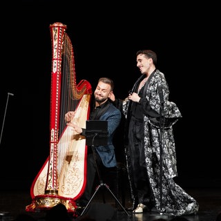 Maayan Licht und Joel von Herber beim Konzert in Schwetzingen