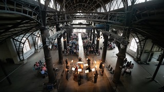 RheinVokal 2021: Konzert in der Sayner Hütte (Ansicht aus der Vogelperspektive)