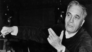 Bruno Walter dirigiert die Wiener Philharmoniker, Foto um 1958