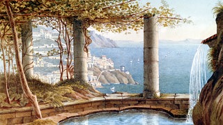 Aquarell 'Am Amalfi Mai', 1831 von Felix Mendelssohn