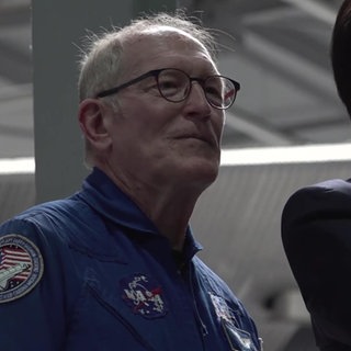 NASA-Astronaut Gemar besucht Technik-Museum Speyer