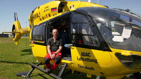 Bernd Wagner ist Pilot des Rettungshubschraubers "Christoph 66".