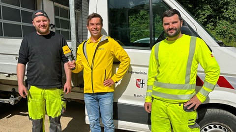 SWR1 Ahrtalwoche | Lukas Brock, Thomas Ley vom Bauhof Altenahr