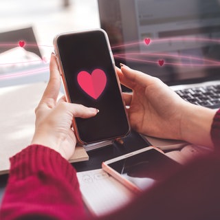 Dating-App auf einem Smartphone