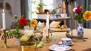 Gedeckter Tisch für eine Teatime