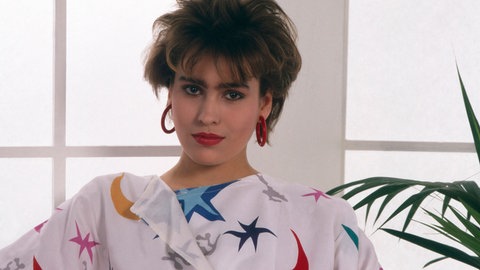 Bluse mit Schulterpolster - 1980er Jahre