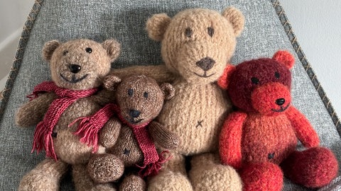 gestrickte Teddybären