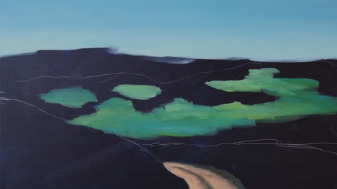 Berglandschaft mit Acrylfarben malen