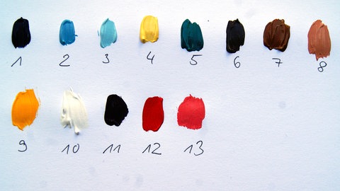 Berglandschaft mit Acrylfarben malen