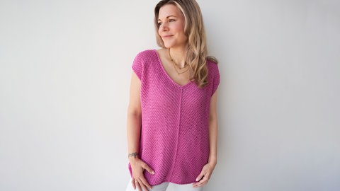 getsricktes sommerliches Top