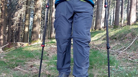 Wanderkleidung Wanderhose mit Zipper