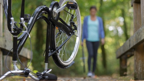 Fahrrad ohne Vorderrad