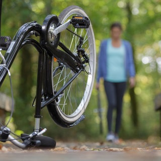 Fahrrad ohne Vorderrad