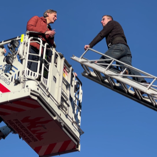 Marius im Feuerwehr-Erlebnis-Museum