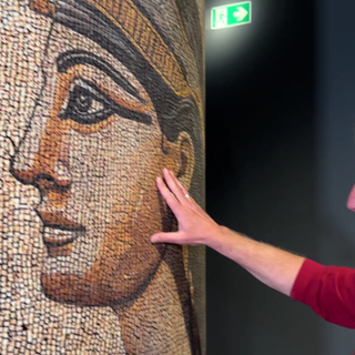 Ausflugsreporter Markus Bundt in der Ausstellung