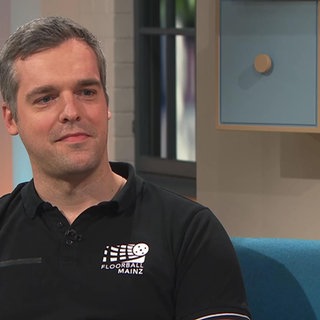 Mainzer Floorball-Trainer Maximilian Lüke