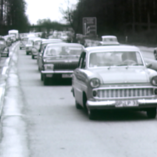 Autostau in den 19060ern