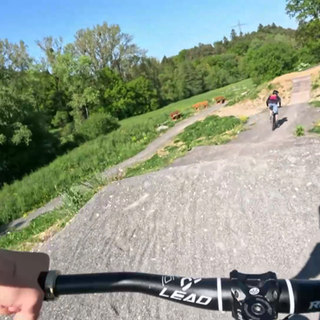 Perspektive eines Mountainbikers