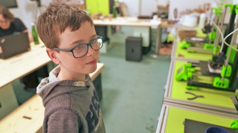 Marlon ist zehn und gerne im MakerSpace Mayen-Koblenz