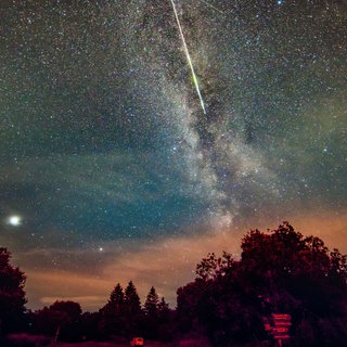 Perseiden am Nachthimmel