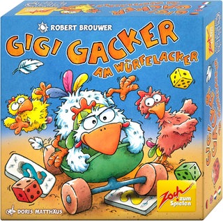 Das Würfelspiel "Gigi Gacker am Würfelacker" ist ein hübsches kleines Gesellschaftsspiel, da auch thematisch sich als Geschenk zu Ostern eignet.