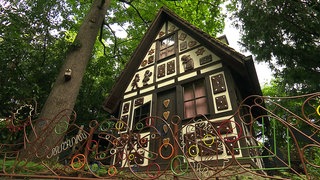 Hexenhäuschen im Märchengarten des Blühenden Barocks in Ludwigsburg
