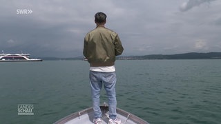 Hobbyangler Dennis Skorput beim Angeln