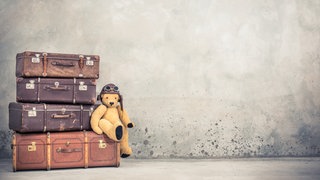 verschiedene alte Koffer