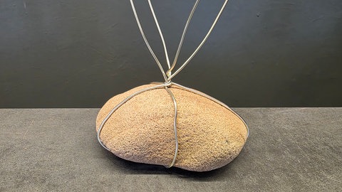 Luftige Tischdekoration mit schwebenden Blüten