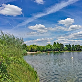 Der Blausee im Rhein-Neckar-Kreis lohnt sich für einen Ausflug in Baden-Württemberg.
