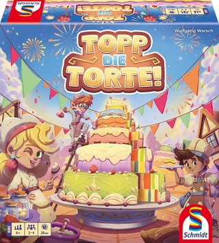 Topp die Torte ist von der Jury "Spiel des Jahres" nominiert zum Kinderspiel des Jahres 2025.